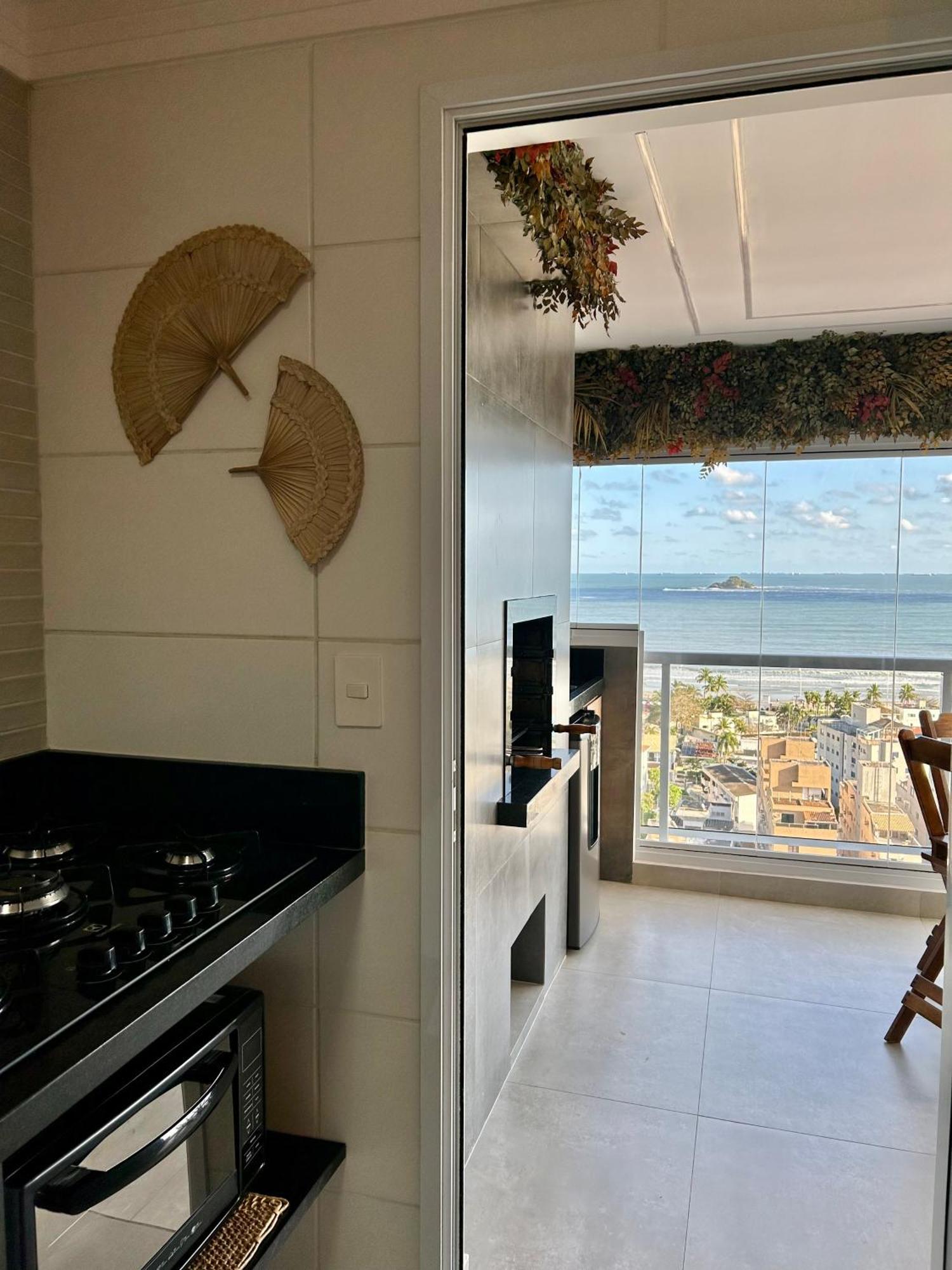 Apt Enseada Vista Mar Guaruja Bagian luar foto