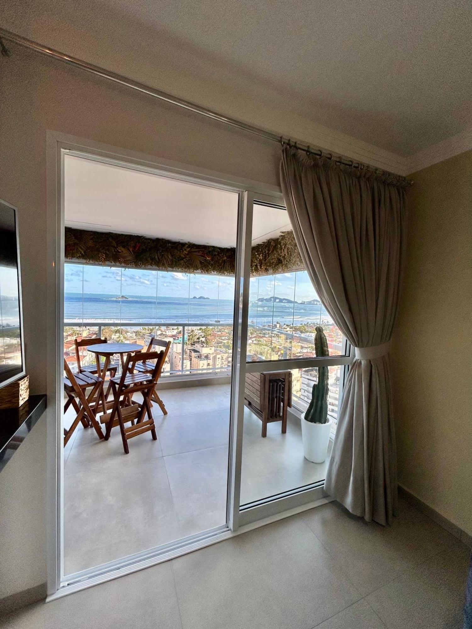 Apt Enseada Vista Mar Guaruja Bagian luar foto