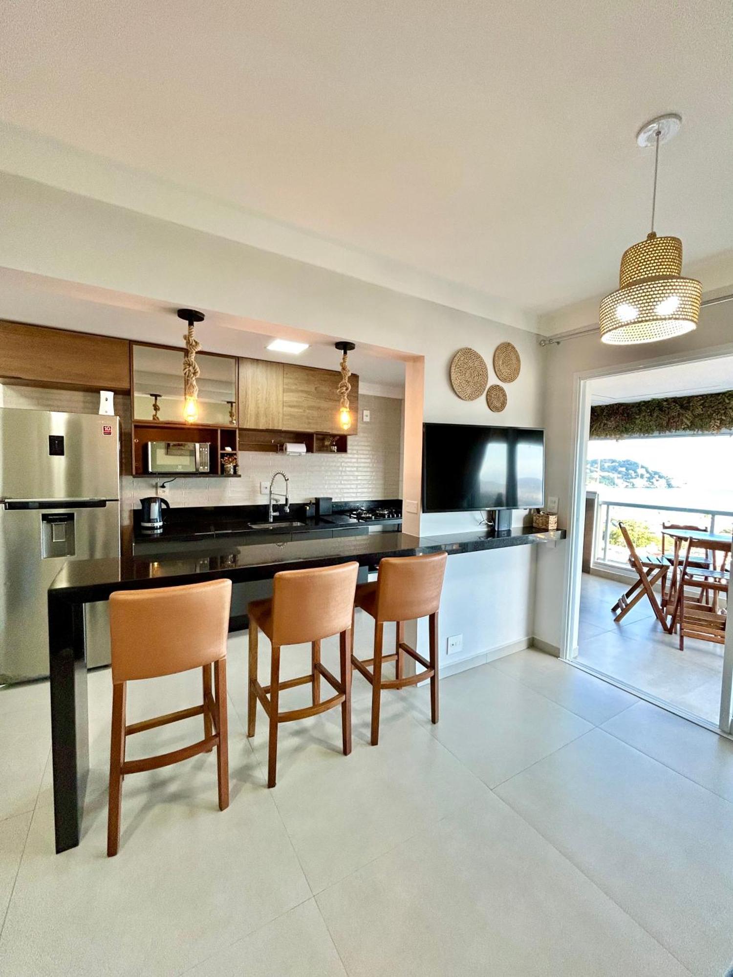 Apt Enseada Vista Mar Guaruja Bagian luar foto