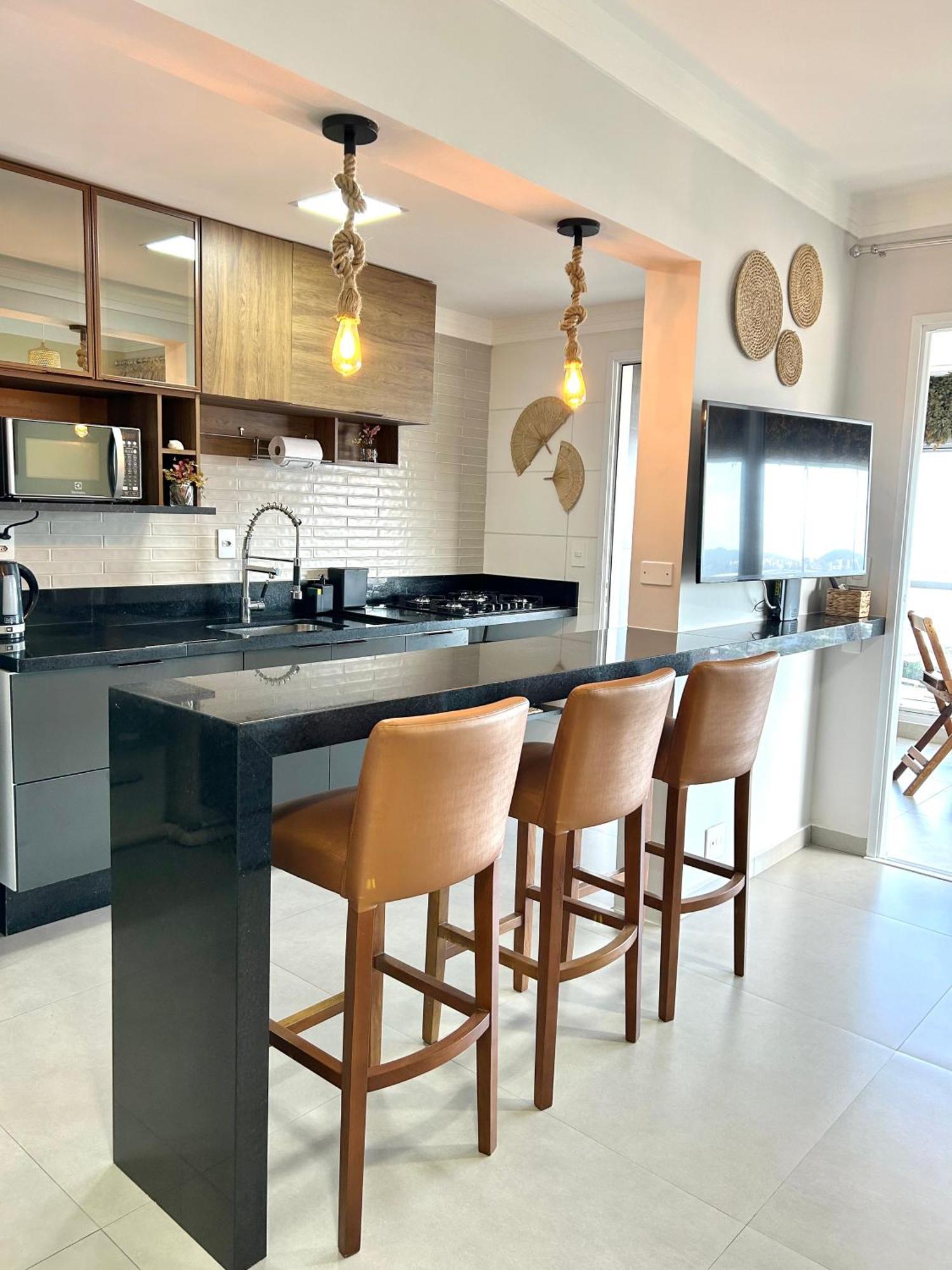 Apt Enseada Vista Mar Guaruja Bagian luar foto